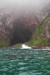 Cave seen from the ocean