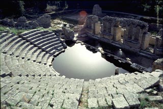Butrint amphitheatre ruins