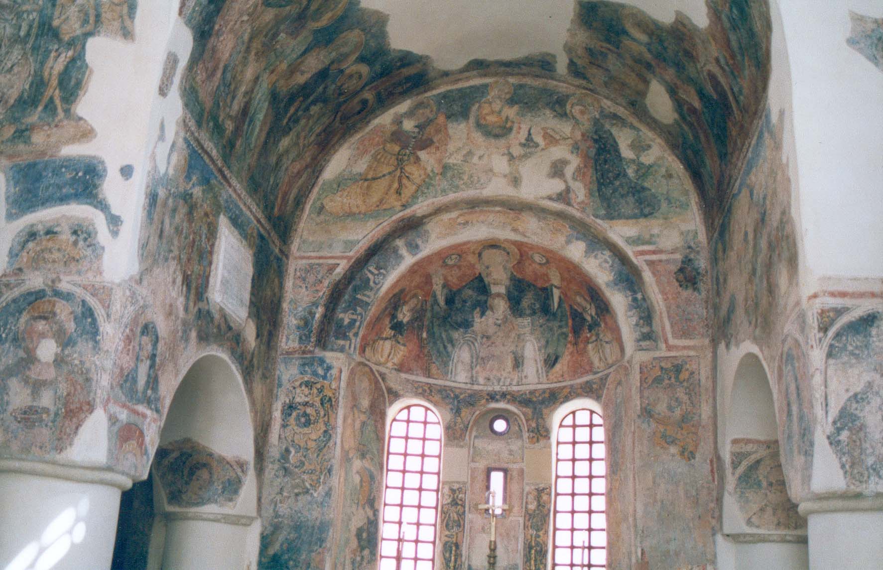 Frescos in Puglia cathedral ceiling