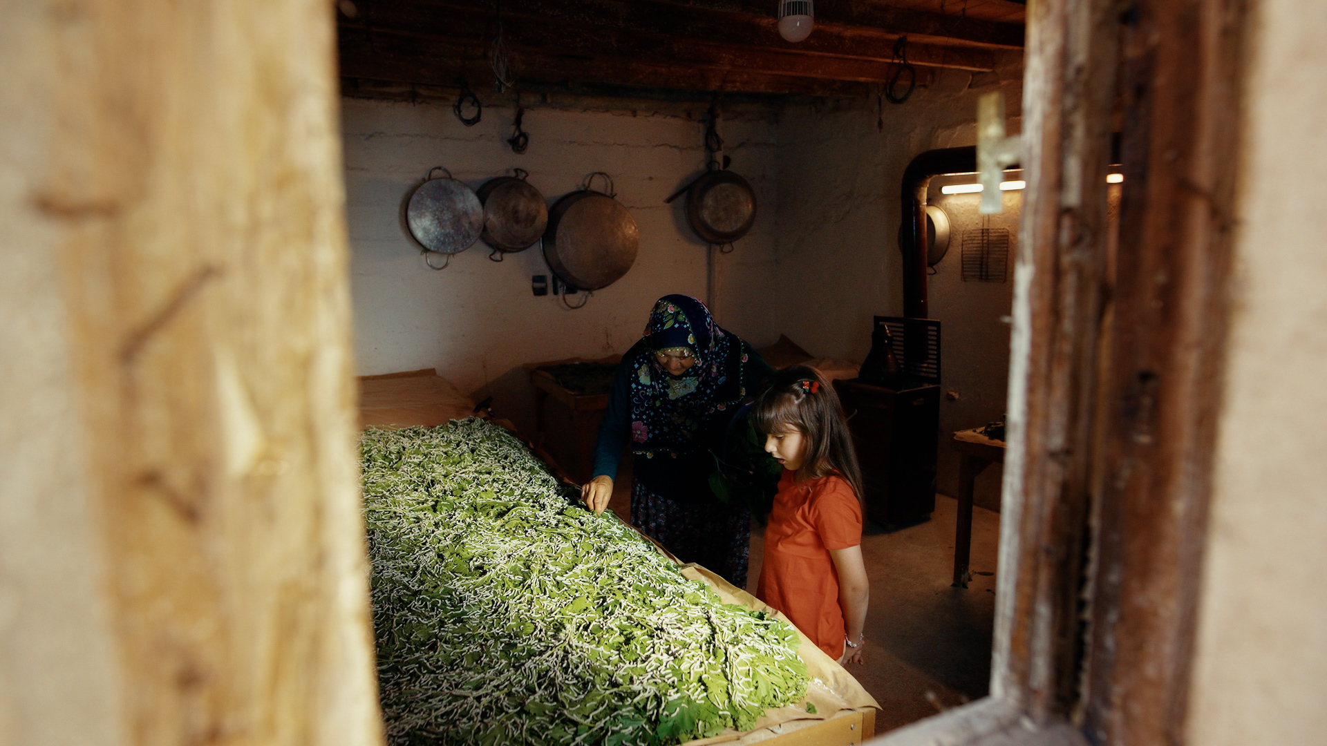 fountain and columns