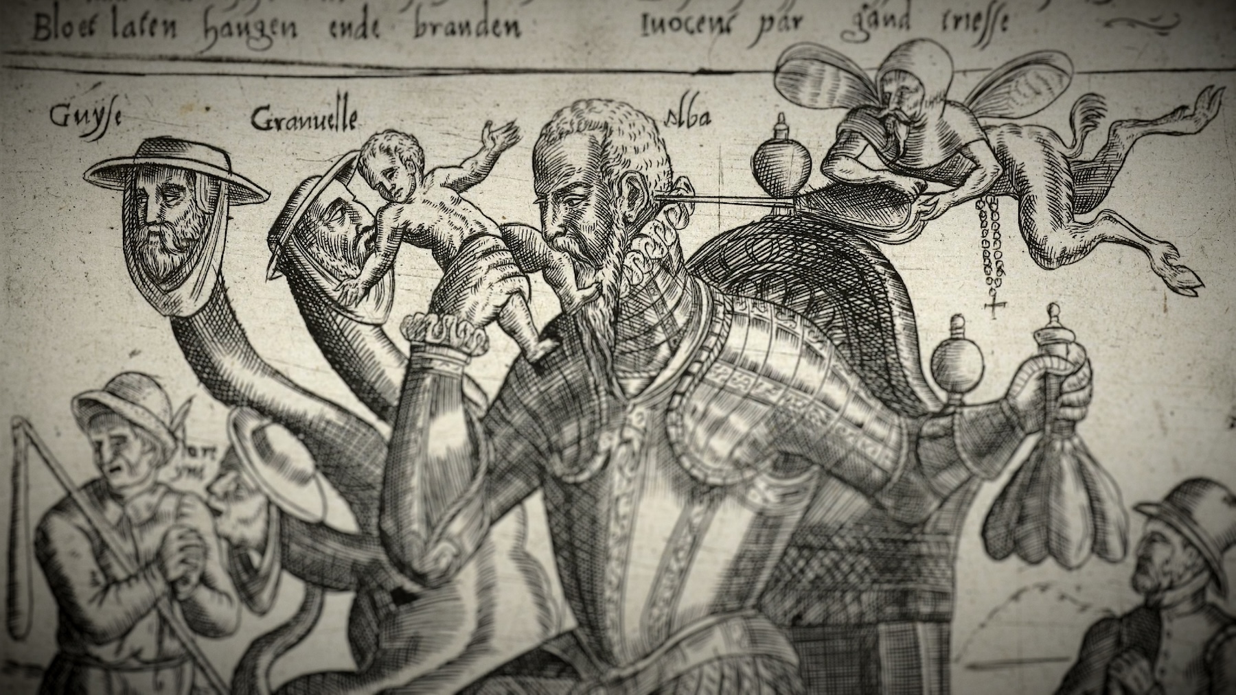 fountain and columns