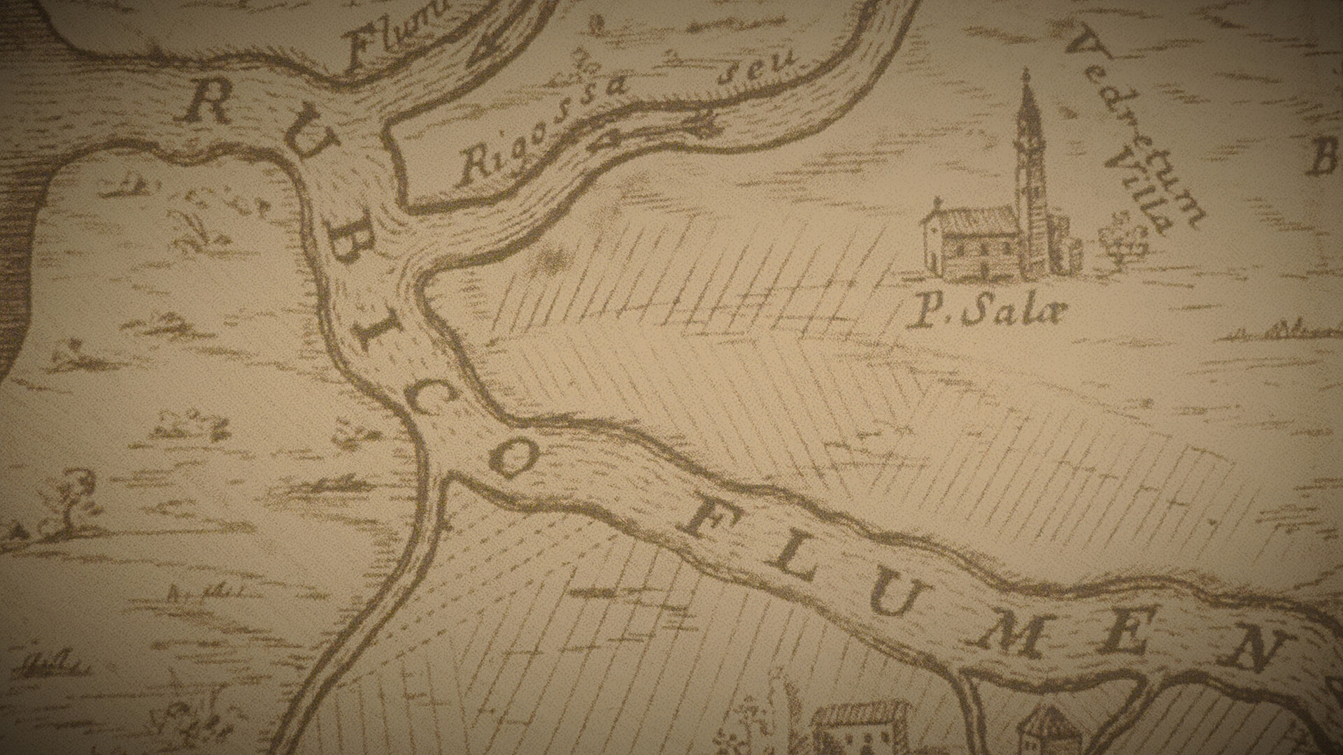 fountain and columns