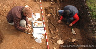 Archaeologists excavating in northern Spain