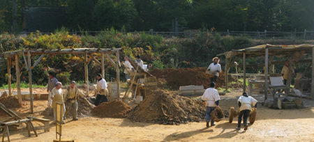 Castle construction yard