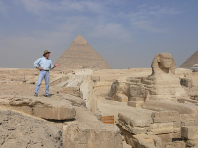 The Sphinx and pyramids