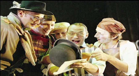 Actors in play at the Watermill Theater
