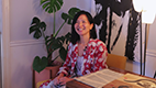 woman smiling